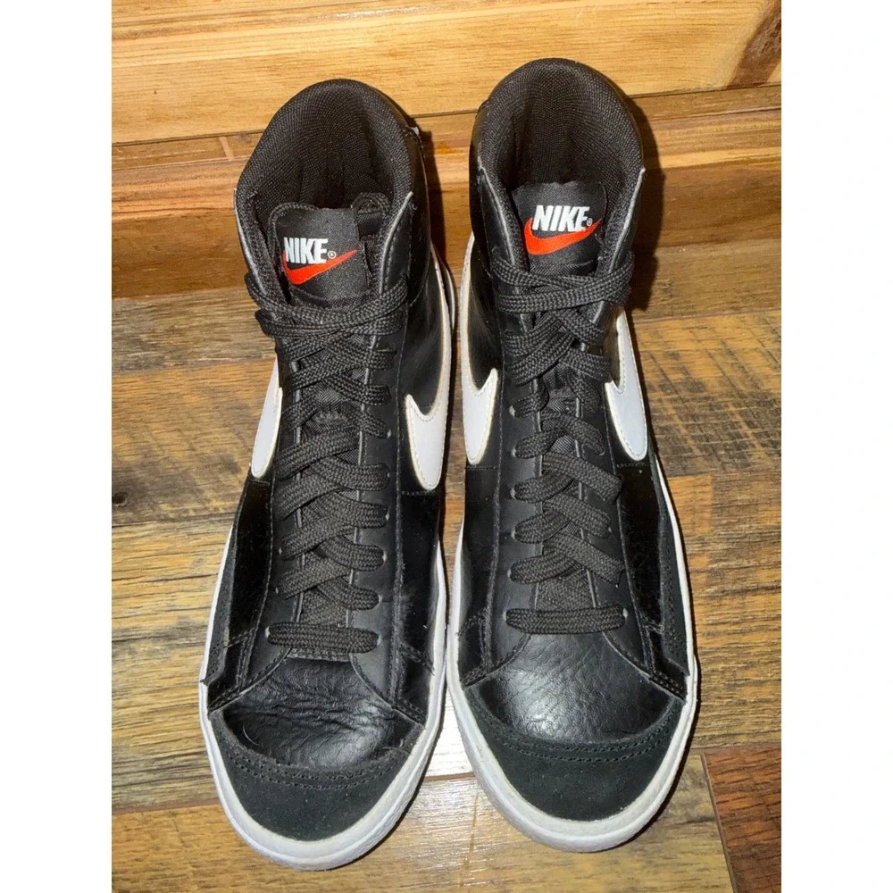 Nike Blazer Mid 77 GS Black White DA4086-002 Kids Size 5.5Y High Top Sneakers